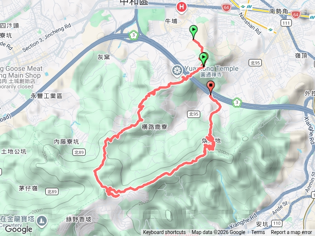 26917圓通路登山口上，烘爐地登山口下