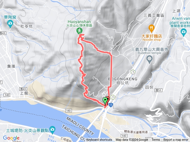 火炎山登山步道