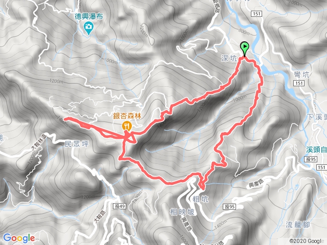 大石公樟空崙步道(大石公-大崙頭山-貓東望山-銀杏森林-樟空倫山-志騰山-竹崙山)