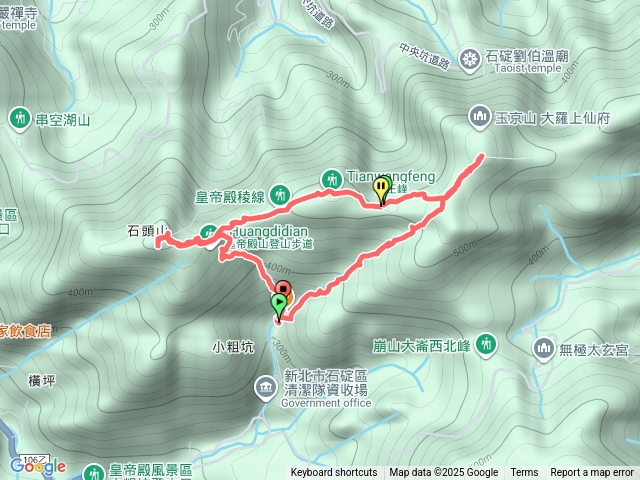 皇帝殿西峰-天王峰-東峰O型步道