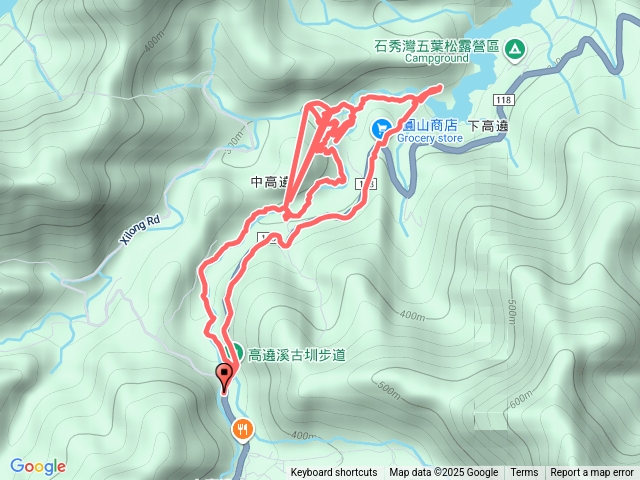 高遶溪古圳步道天空吊橋O型來回