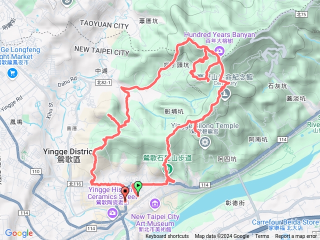 鶯歌16棵百年大榕樹+11峰連走o型預覽圖