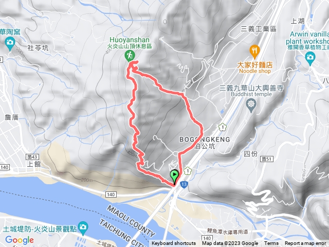 苗栗火炎山南鞍古道O走（健行筆記路線）