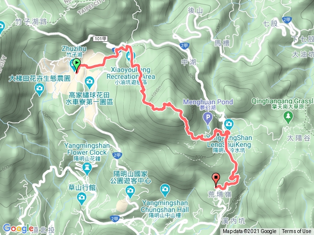 竹子湖到冷水坑