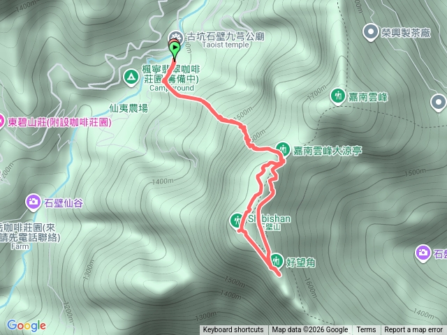 石壁山中線、好望角