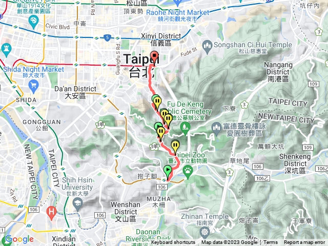 木柵站-拳山古道-糶山古道-象山站