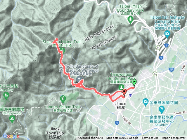 礁溪轉運站-聖母山莊-五峰旗瀑布一層-二層-礁溪市區