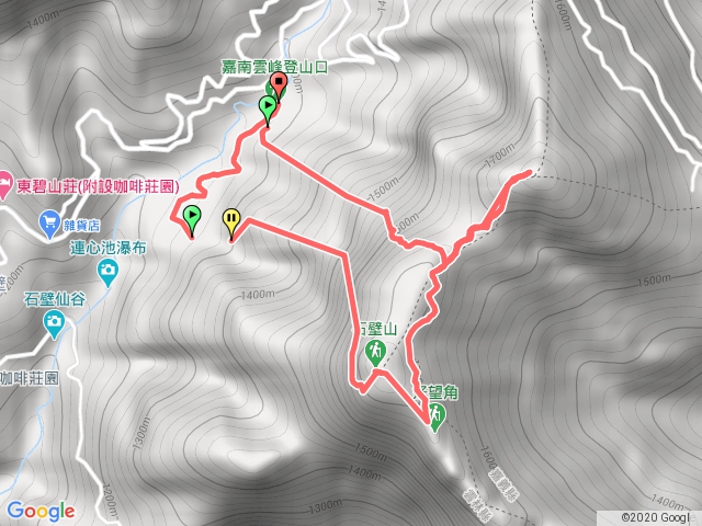 嘉南雲峰>好望角>石壁山O型縱走