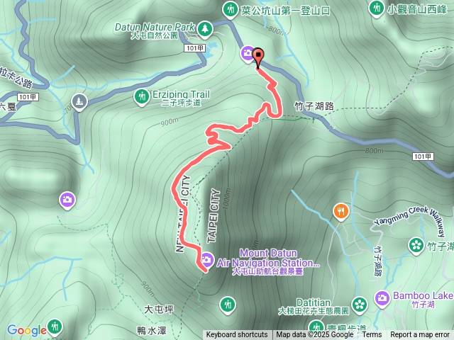 二子坪停車場上下馬路大屯山預覽圖