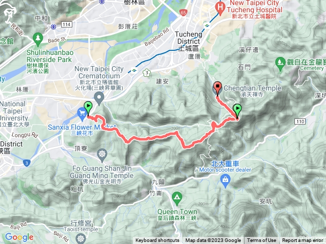 天上山系步道縱走南段