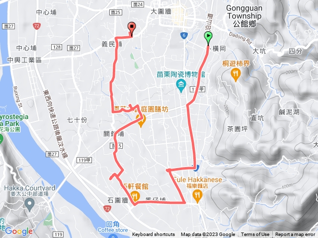 🔺苗栗/公館/北番子埔➡️石圍牆➡️和平橋➡️公館庄