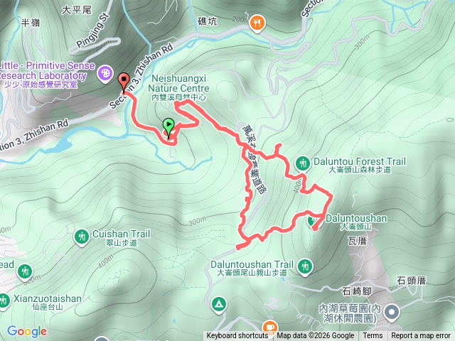 台北小溪頭O型路線預覽圖