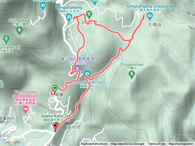 絹絲瀑布擎天崗