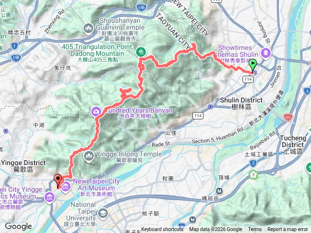 2026微笑山線大縱走尋寶集章任務微笑山線：【大棟山系】405高地段+百年大榕樹段+大湖之森步道（樹鶯縱走）預覽圖