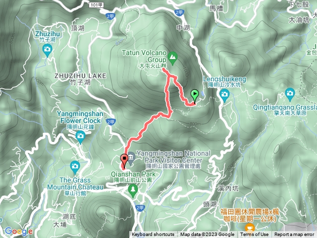 走遍陽明山尋寶任務七星山主峰、東峰步道(3登山口)202303081344