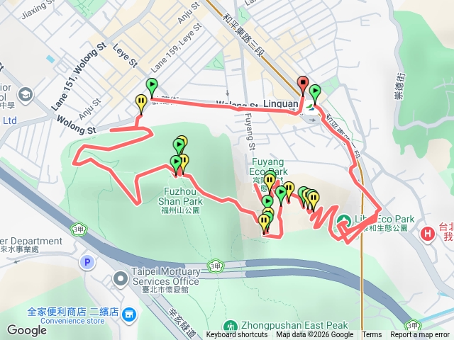 黎和生態公園 + 富陽自然生態步道 + 福州山公園 半日漫遊健行預覽圖