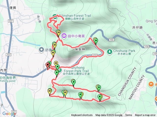 麒麟步道-田中三叉山-無名山、田中森林公園預覽圖