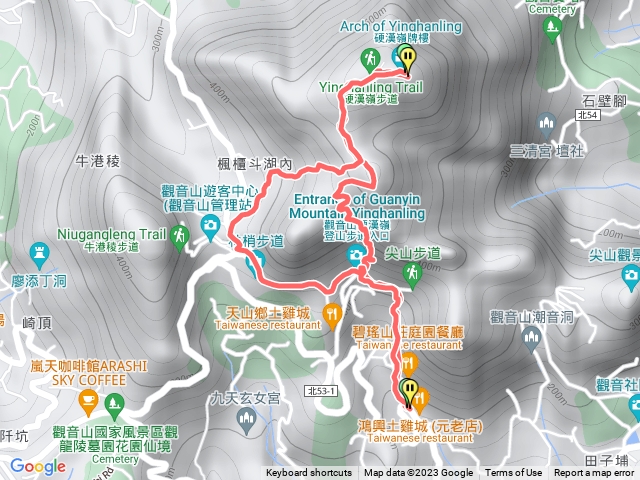 福隆山步道接硬漢嶺環型