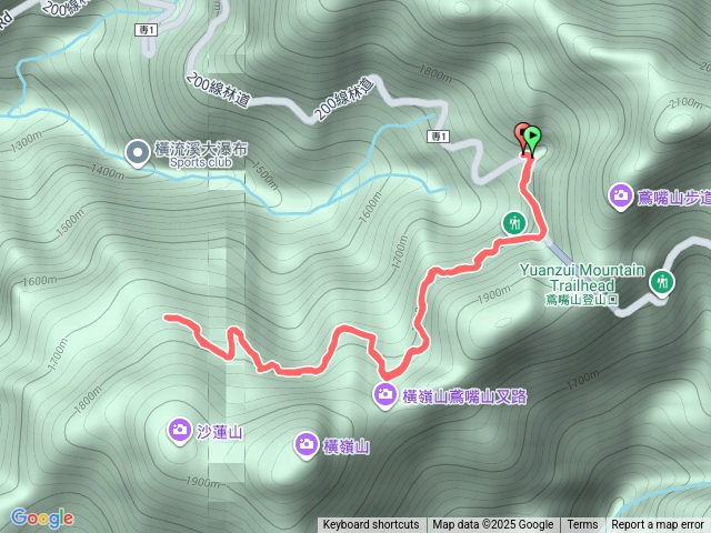 橫嶺山登山步道預覽圖