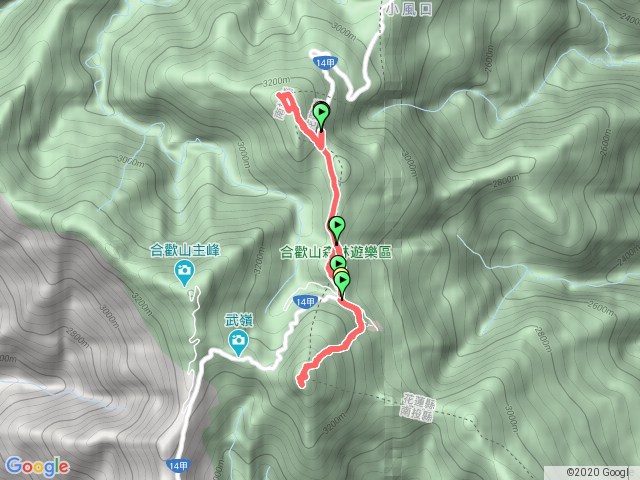 合歡東峰合歡尖山哈哈山石門北峰