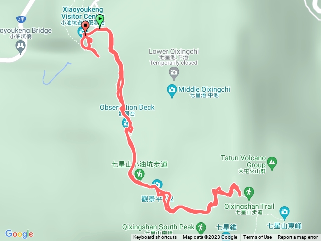 小油坑到七星山主峰