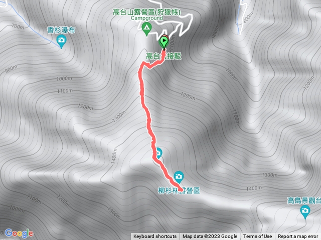 高台山來回 (第二登山口出發)