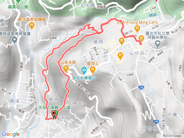 天母古道(經翠峰瀑布)