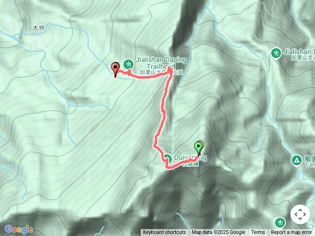 大坪登山口上杜鵑嶺加里山來回