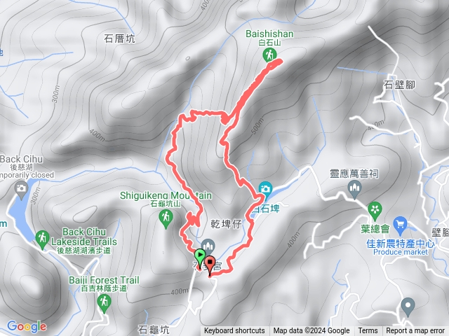 白石山-石安宮上白石埤下