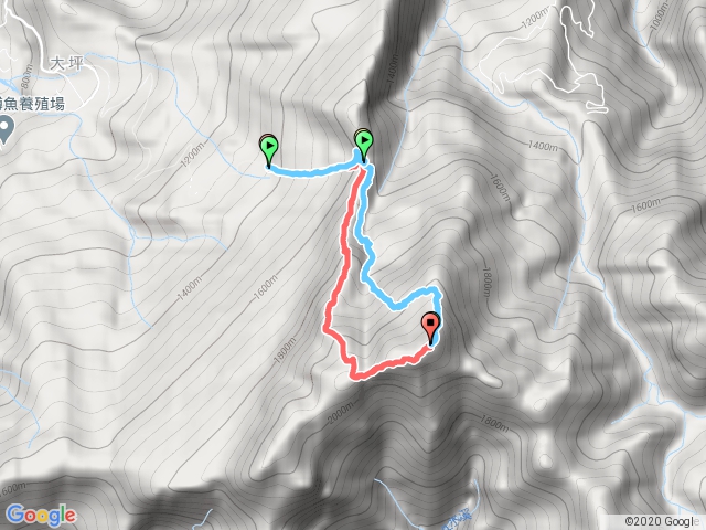 加里山～大坪登山口