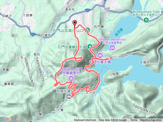 2024-11-10 桃園勞工育樂中心～太平山～石門山～彌陀世界～石門水庫環湖O繞預覽圖