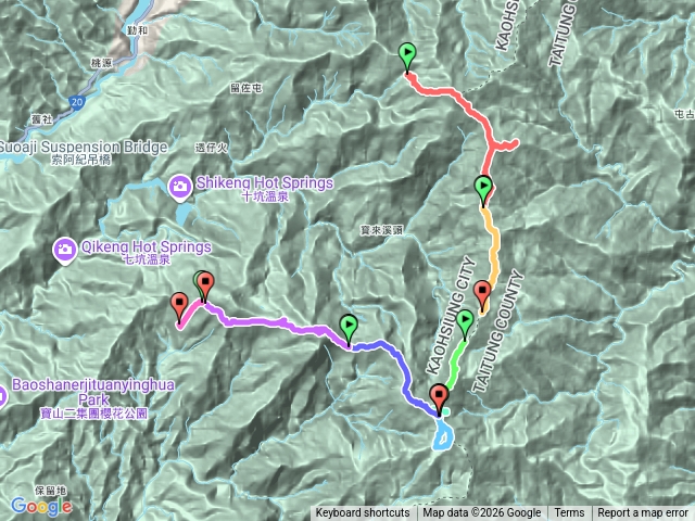 115.01.01-04 南一段之神池-人間天堂 +麻乾於鑾山 +卑南主山北峰 +人間天堂水源切回卑南主山前3205峰 +卑南主山西北峰 +石山最高峰 +石山網美石預覽圖