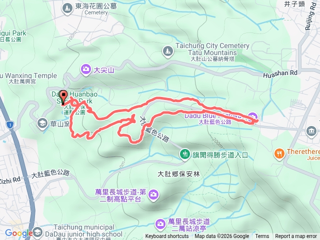 台中大肚環保公園登山步道O繞20260418預覽圖