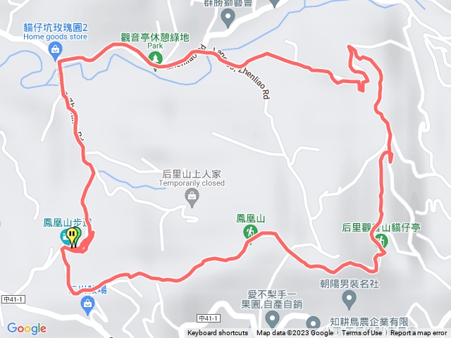 鳳凰山，觀音山環型路線