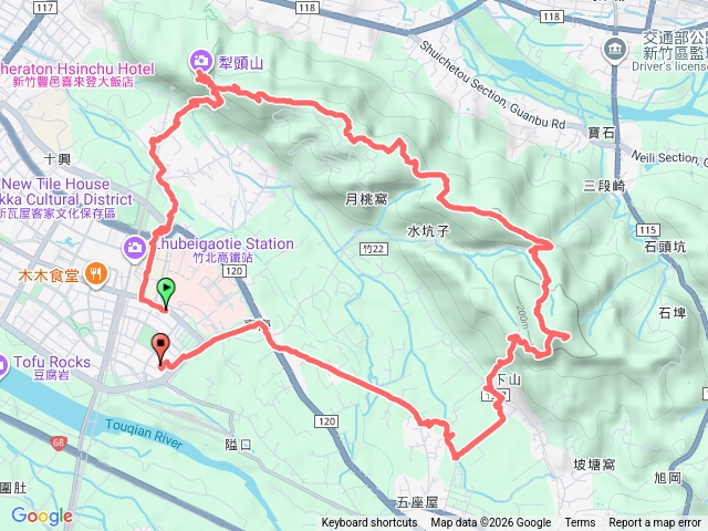 犁頭山，石頭坑山O型預覽圖