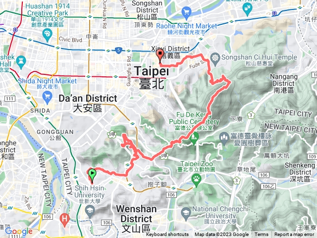 中埔山->虎山