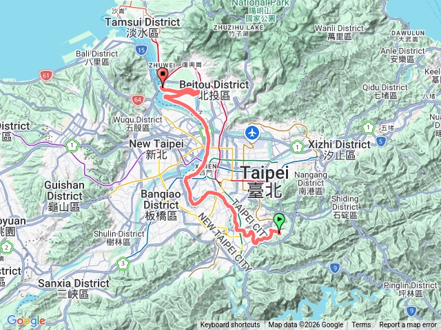 2026臺北大縱走臺北大縱走第八段：捷運動物園站至捷運關渡站[河濱自行車道]20260301162845預覽圖