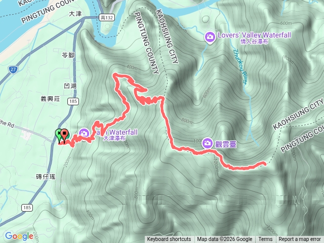 大津瀑布尾寮山