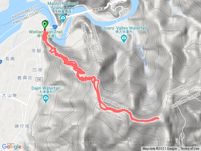 尾寮山x2  第一趟:5小時，第二趟:6個多小時