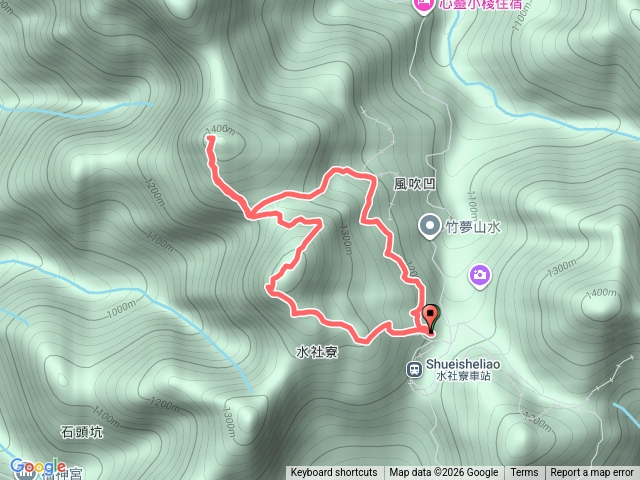 四天王山，知鳥山O型縱走預覽圖