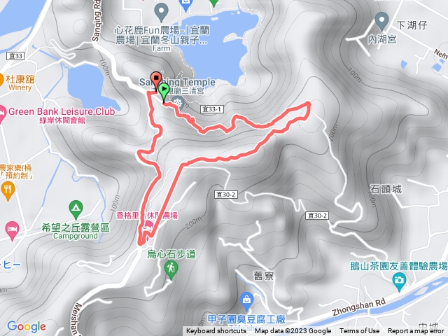 宜蘭冬山清香步道_大陂丘山O型