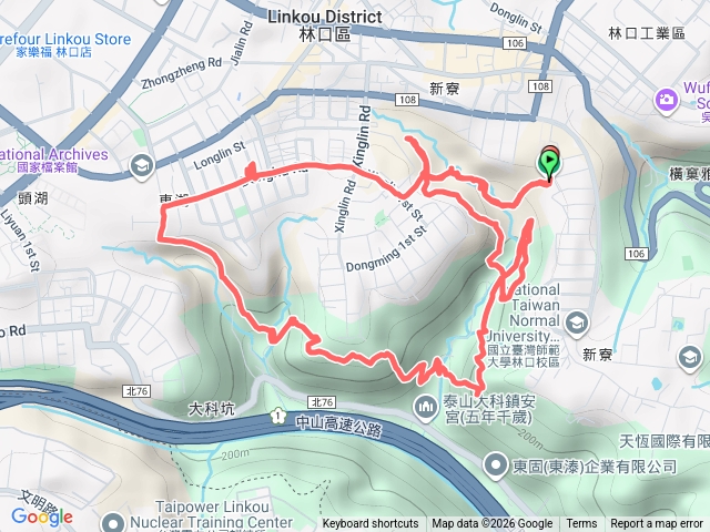 新北林口郊區健行 : 老公崎步道+新林步道二,三,四,五段O型連走。預覽圖