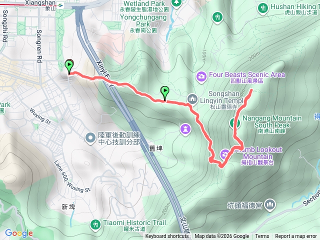 象山九五峰來回預覽圖