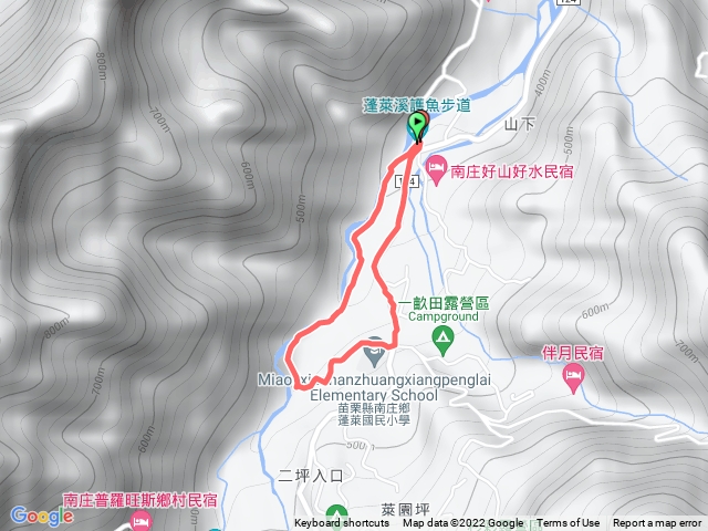 蓬萊溪護魚步道