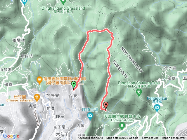 內寮-疊石樂草原-石梯嶺草原-小棉羊草原-北五指山-荷蘭古道