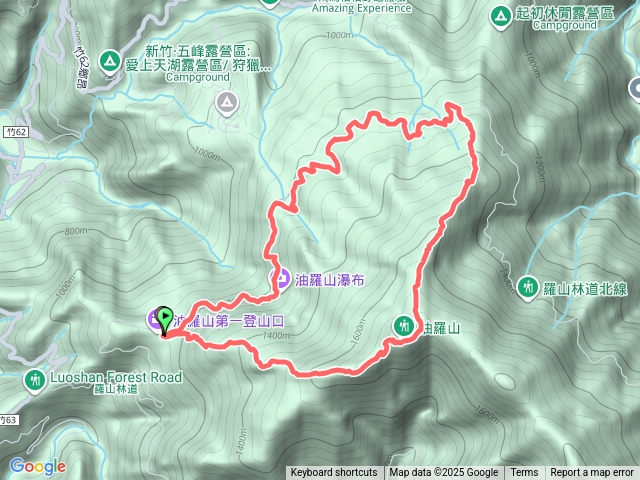 油羅山O繞（第一登山口進-第三登山口出）