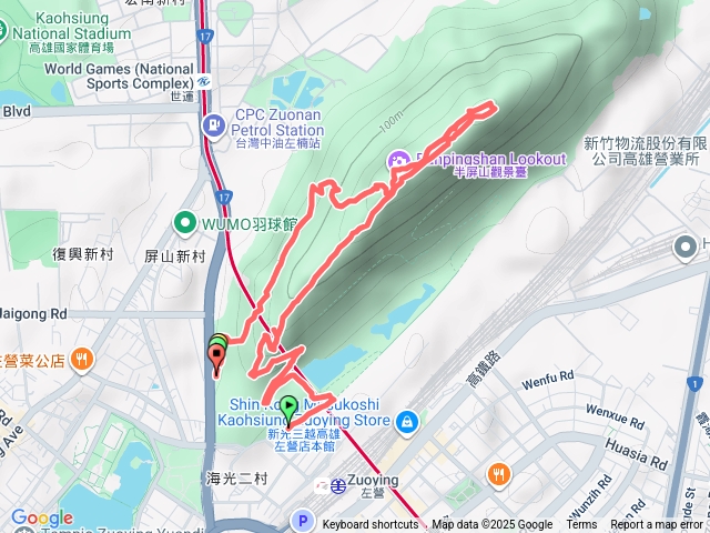 半屏山新左營入翠屏路出