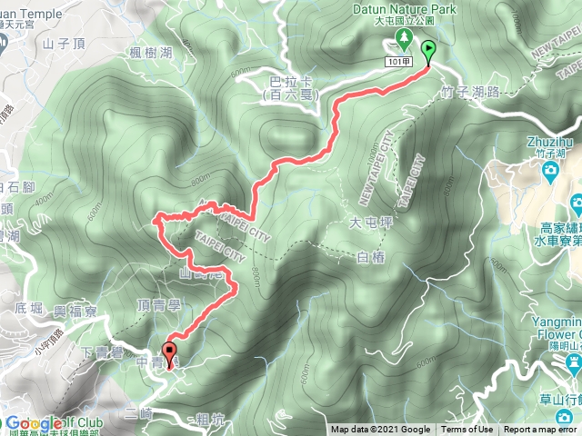 二子坪向天山至清天宮