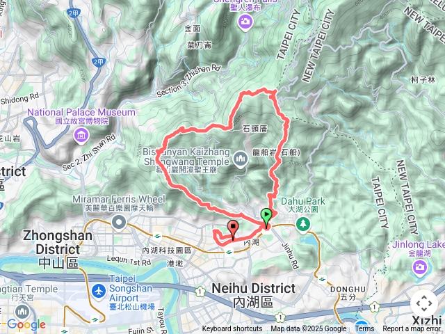 內湖雙心縱走12連峰