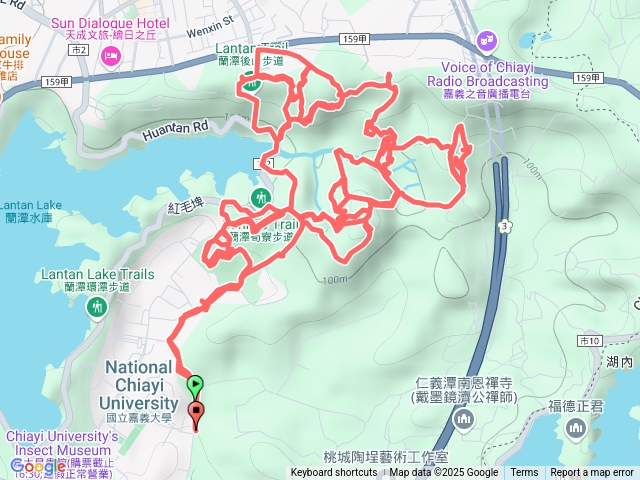 蘭潭後山叉路好多